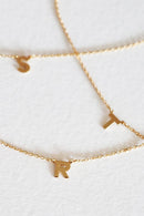 Initial Letter Necklace Gold - Kabana Shop