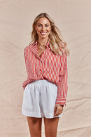 Itami Pamplone Shirt Olsen Red Stripe